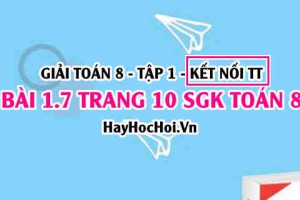 Bài 1.7 SGK Toán 8 tập 1 Kết nối tri thức: Diện Tích Hình (Đơn Thức & Đa Thức)